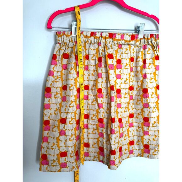 Matilda Jane Skirt Orange Pink "One of a Kind" Dot Graphic Print Cotton - Picture 4 of 8